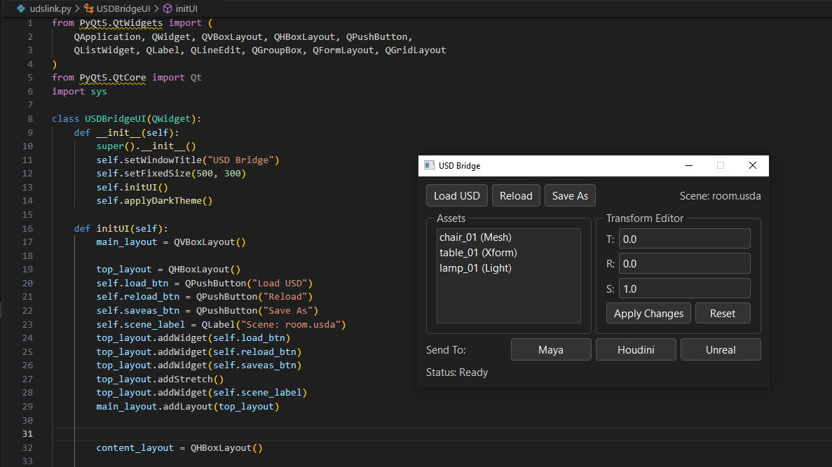 USD Linker Tool Interface